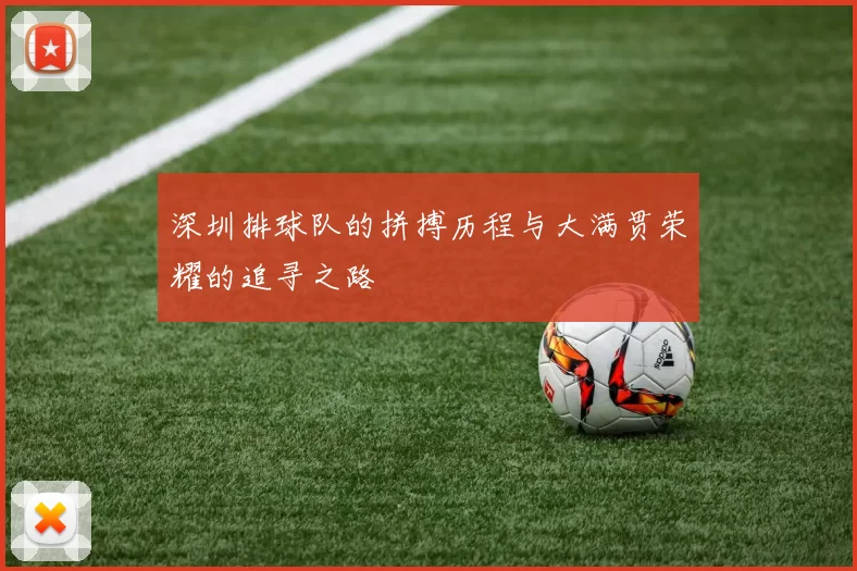 深圳排球队的拼搏历程与大满贯荣耀的追寻之路